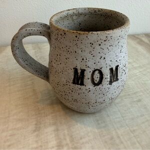 Speckled Ceramic MOM Mug - Handmade Stoneware